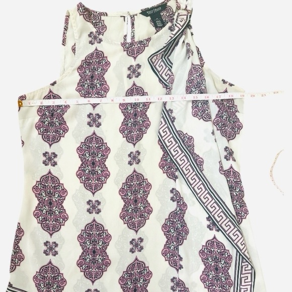 White House Black Market Asymmetrical Tunic Size Medium - Picture 6 of 10